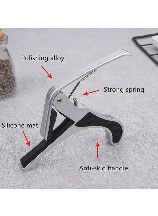 Guitar Capo Professional Guitar Clip Guitar Clamp Alloy Acoustic Guitar Capo for Bass Classical Guitar - Image 4